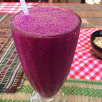 Dragonfruit, lime and mint juice at The Moon - Old Bagan in Bagan