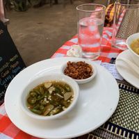 Condiments of Chill and Garlic at The Moon - Old Bagan in Bagan