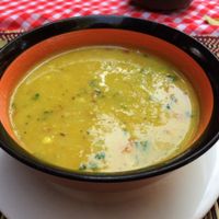 Lentil soup - a must try.  We had it everyday we went there :) at The Moon - Old Bagan in Bagan