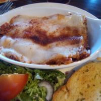Veg lagsana, had chips on the side aswell. at The New Crown in South Shields