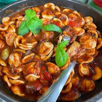 Vegan pasta at Bistro Pesto in Sofia