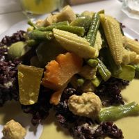 green curry with brown rice  at Whitening in Koh Tao