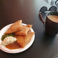 Samosas and Masala Chai at Snackwallah in Newcastle Upon Tyne