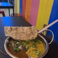 Rajma dal rice and puri £8.50  at Snackwallah in Newcastle Upon Tyne