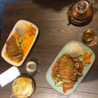 Seitan with rice at Chay Viet Tadilen Restaurant in Wurzburg