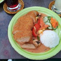 Crispy chicken with peanut sauce at Chay Viet Tadilen Restaurant in Wurzburg