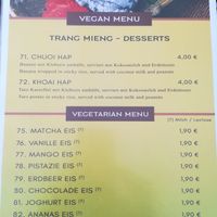Menu at Chay Viet Tadilen Restaurant in Wurzburg