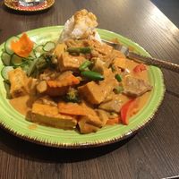 Tofu dish at Chay Viet Tadilen Restaurant in Wurzburg