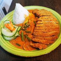 Vegan duck peanut sauce at Chay Viet Tadilen Restaurant in Wurzburg