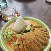 Vegan duck and vegan shrimps at Chay Viet Tadilen Restaurant in Wurzburg