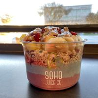 Layered açaí  at SoHo Juice Co in Winter Park