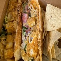 Buffalo Mac wrap 🧡  at Leguminati Vegan Eatery in Orlando