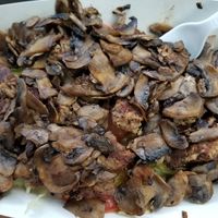 Impossible bowl with mushrooms at Chef Toddzilla in Roswell
