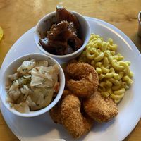 Shrimp meal at Binge Kitchen in San Antonio