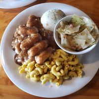 Smothered fried chick'n at Binge Kitchen in San Antonio