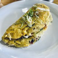 Made to order omelette   at Binge Kitchen in San Antonio