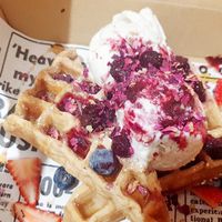 Waffles at Rustik Cafe in Benalla