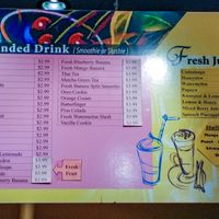 Drink Menu. Can Be Made With Plant Based Milks at 118 Cafe in Simi Valley