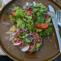 Vegan avocado salsa toast at Naturo Healthy Food in Sibiu