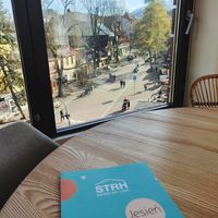 The view ❤️ at Strh Cafe & Gallery in Zakopane