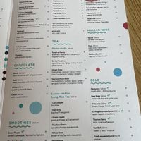 Dessert and drinks menu  at Strh Cafe & Gallery in Zakopane