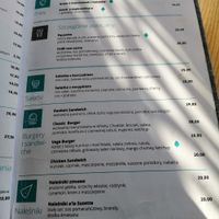 Menu at Strh Cafe & Gallery in Zakopane