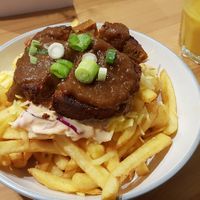 Sticky Ribz Fries #Veganuary at The Sinful Vegan in Jersey