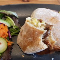 Cheezy Steak Sourdough roll #Veganuary at The Sinful Vegan in Jersey