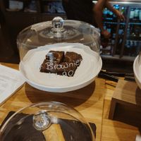 Brownies, they also have 2 types of vegan sausage roll, seitan or normal vegan sausage roll at The Sinful Vegan in Jersey