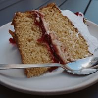 Vegan Victoria sponge cake! at The Sinful Vegan in Jersey