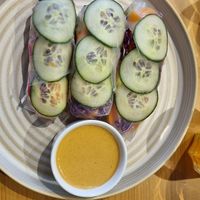 Delicious spring rolls at The Sinful Vegan in Jersey