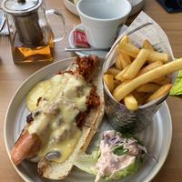 Chilli cheese hot dawg  at The Sinful Vegan in Jersey