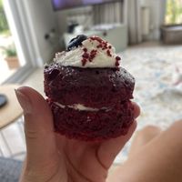Red velvet cupcake   at The Sinful Vegan in Jersey