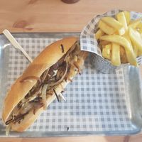 cheezy steak at The Sinful Vegan in Jersey