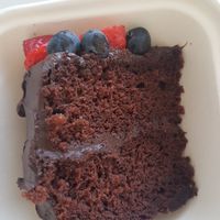 Chocolate cake to take away at The Sinful Vegan in Jersey