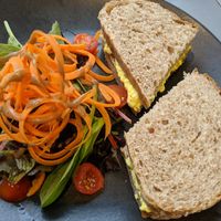 eggless mayo sandwich at The Sinful Vegan in Jersey