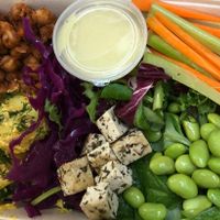 Protein Rainbow salad
 at Pulse Juice Bar - Hammersmith in West London