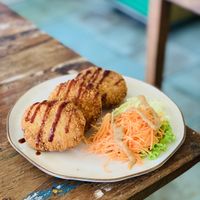 Mix croquettes (potato, pumpkin, curry) at Suika in Ungasan
