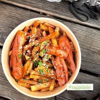 Vegane Currywurst at Veggie Liebe in Freiburg