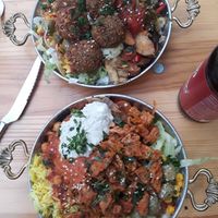 Falafel-Teller & Seitan-Teller klein at Veggie Liebe in Freiburg
