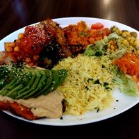 Süßkartoffel-Avocado-Teller at Veggie Liebe in Freiburg