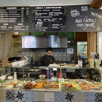 The menu   at Veggie Liebe in Freiburg