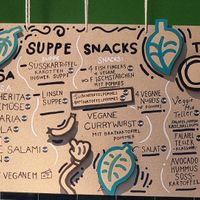 Menue 2 at Veggie Liebe in Freiburg