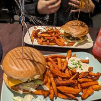 Seitan burger at Veggie Liebe in Freiburg