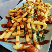 Currywurst at Veggie Liebe in Freiburg