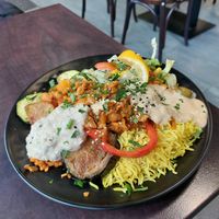 Seitan plate at Veggie Liebe in Freiburg
