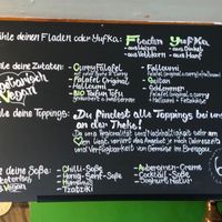 Menu at Veggie Liebe in Freiburg
