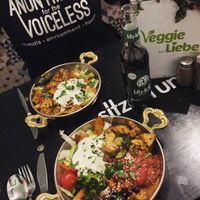 Seitanteller at Veggie Liebe in Freiburg