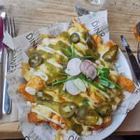 Loaded fries... Amazing at Unity Diner in East London