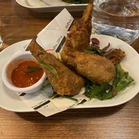 Chikken drumsticks at Unity Diner in East London